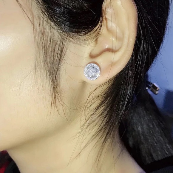 925 Sterling Silver Zircon Jewelry Set - Picture 2 of 5